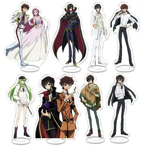 Hot Anime Code Geass Acrylic Stand Model Figure Cosplay Plate Holder Topper Birthday Fans Christmas Desk Decor Plate Gift