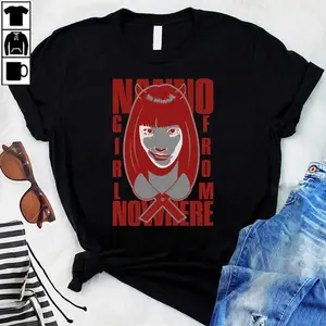 The Girl From Nowhere Red Schools Crimson  T-Shirt