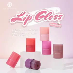 Twist Lip Gloss Transparent Lip Gloss Lip Oil 6 Color Moisturizing Non-sticky Smooth Lip Texture Long Lasting For Daily Use Makeup