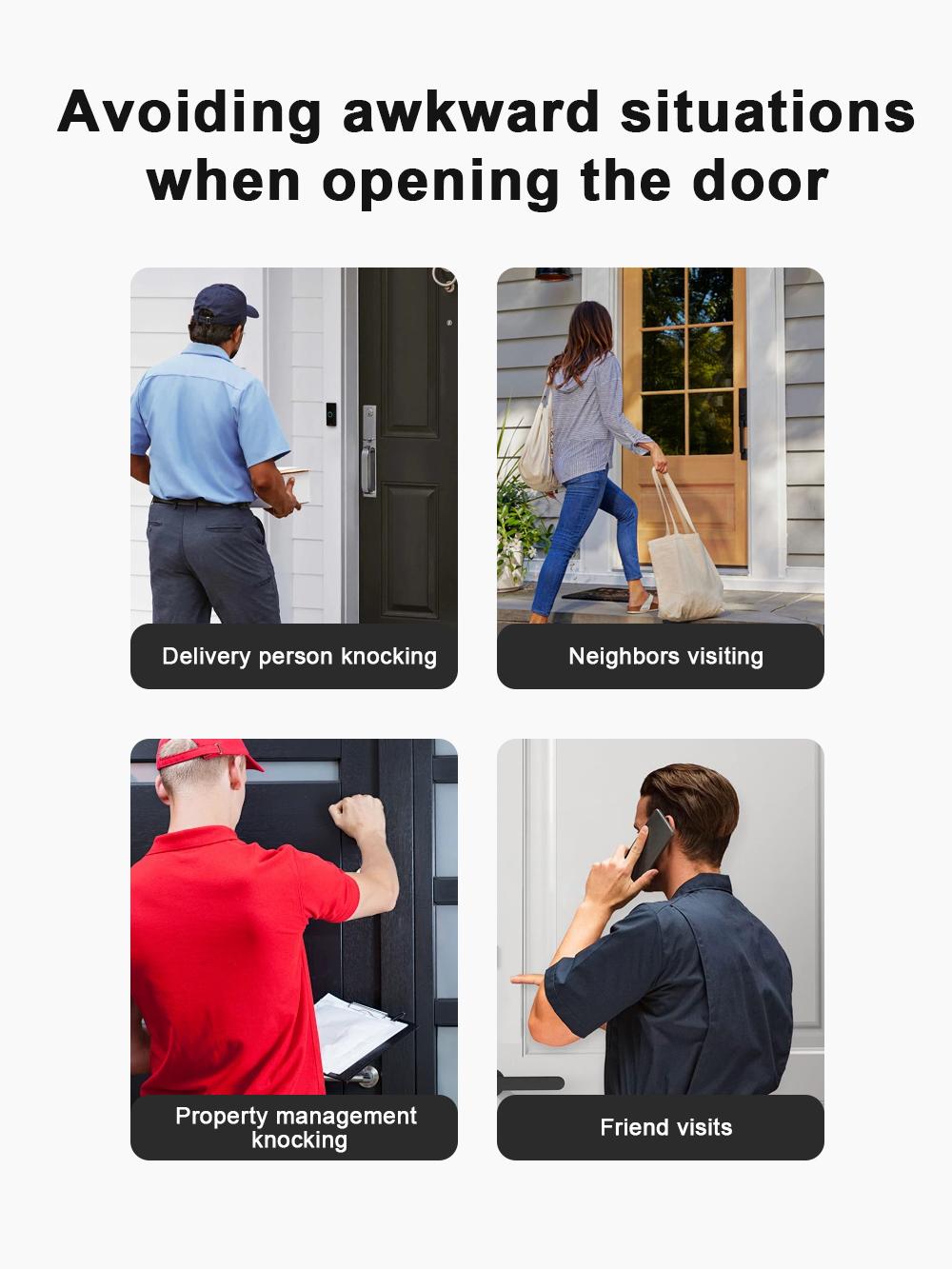 【2 Packs】Wireless Door bell, Mini Doorbell IP55 Waterproof, 1,000ft Range 110dB Mute Mode 32 Door Chime,high-volume of 5 Volume Adjustment levels,Colorful LED Flashing and Silent Function, Safety for Home Office Teachers & Hearing-Impaired.