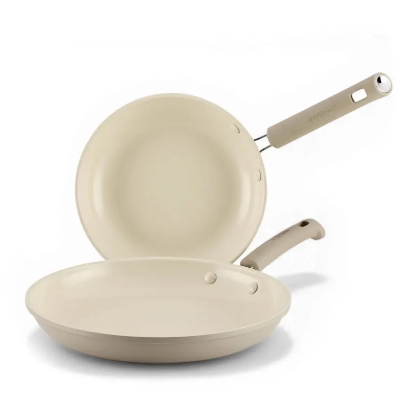 2-Piece Ceramic Induction Frying Pan Set, TrueCook