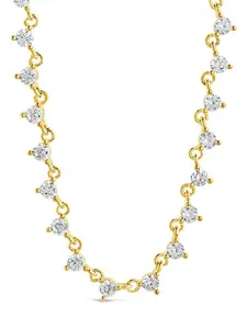 Brigid Staggered CZ Tennis Necklace Brigid Staggered CZ Tennis Necklace