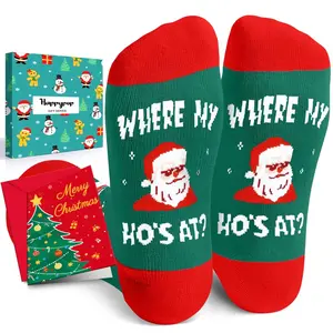HAPPYPOP Christmas Gifts Socks for Men Women - Celebration Secret Santa Presents, Xmas Stocking Stuffers for Male Female with Greeting Card  SwimWeek  summervibes