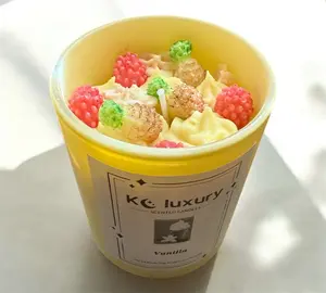 Tropical Bliss – KC Pineapple Raspberry Dessert Soy Wax Candle