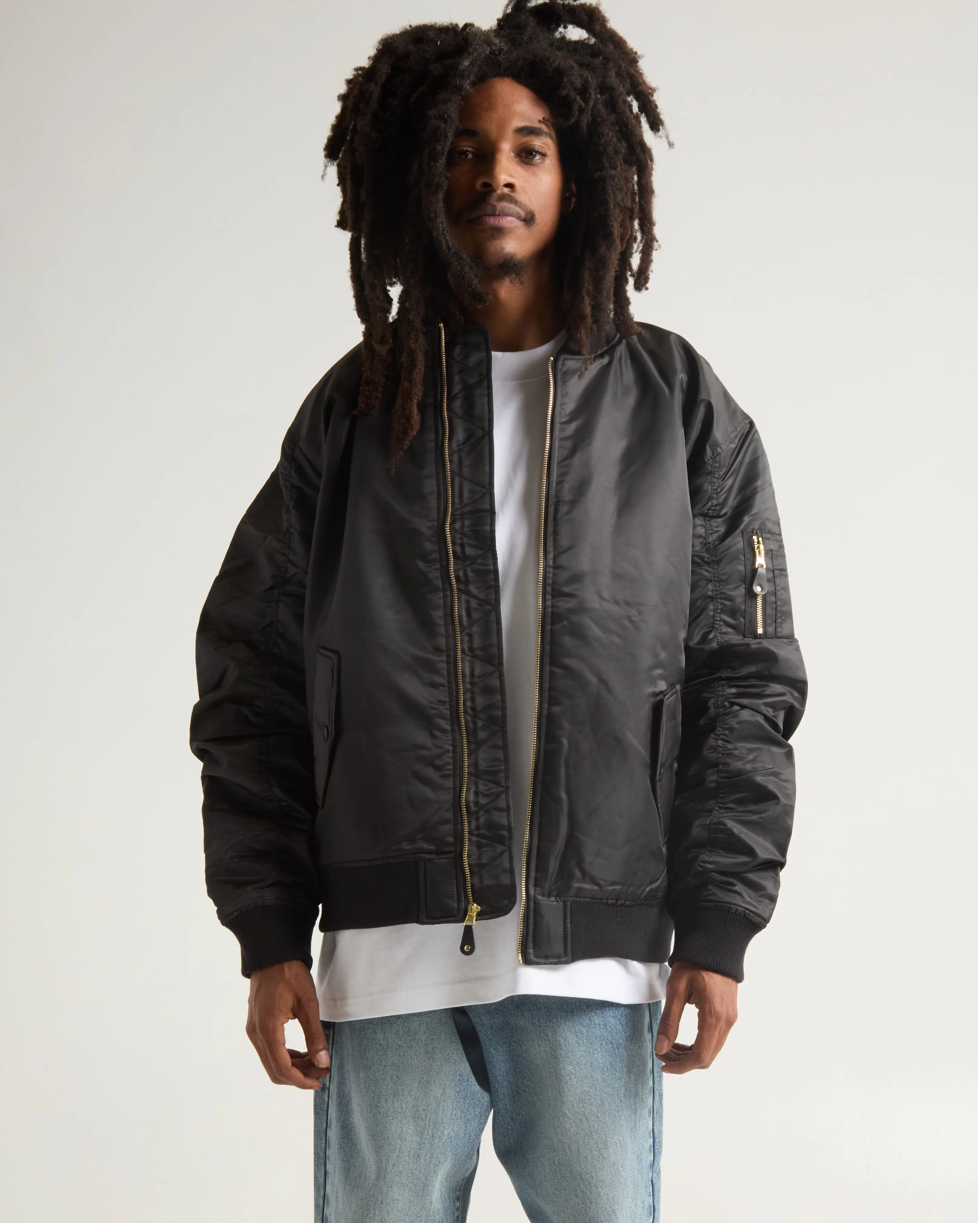 Nylon Bomber Jacket