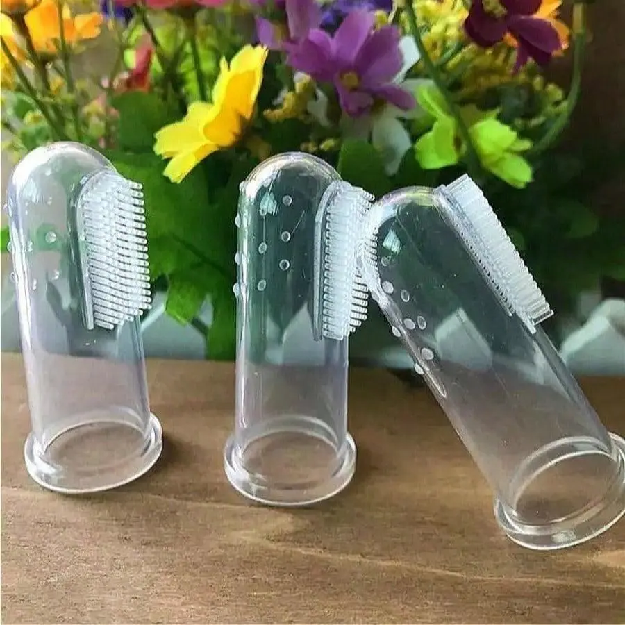 15PCS Pet Finger Toothbrushes, Gentle Bristle Oral Care Tools for Dogs & Cats, Clean Mouth Products That Gently Cleans Teeth