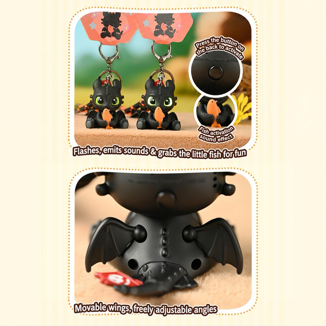 Miniso x How to Train Your Dragon Kawaii 3D Resin Animal Mascot Keychain, Toothless Bag Charm for Backpacks and Purses, Kawaii Accessories, Backpack Accessories, 3D Resin Keychains, Animal Mascot Keychains, Back To School