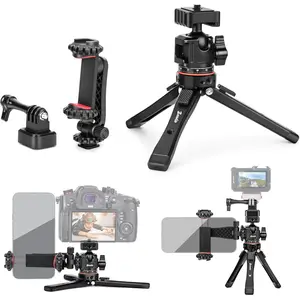 Heavy Metal Tripod Kit: 1/4" Screw Adapter Tripod Mount for Travel | Recording | Vlog & Camera |  Vlogging Kit & Camera Stand with 360? Ball