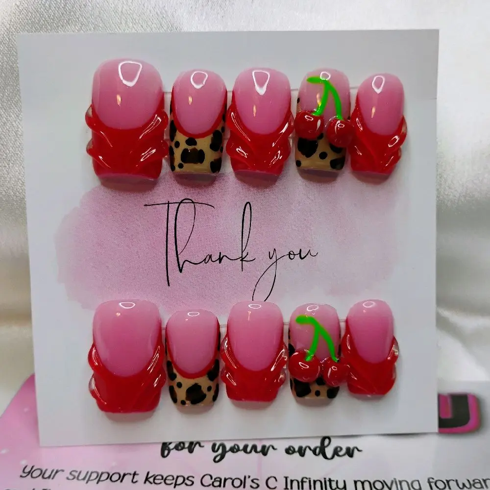 Handmade Press On medium Square Nails