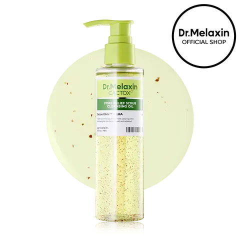 [Dr.Melaxin Official] CACTOX Pore Relief Scrub Cleansing Oil, Blackhead Removal & Deep Pore Cleansing, Non-Stripping Cactus Gel-Oil