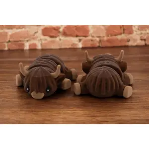 Baby Highland Cow - 3D Printed Highland Cow - Highland Cow Fidget Toy