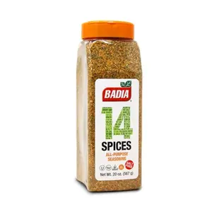 Badia 14 Spices Salt-Free All-Purpose Seasoning 20 oz - Rich Flavor Blend of Garlic Onion Herbs Spices & Peppers for Cooking Grilling & Healthy Cooking