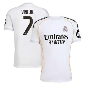 Unisex Soccer Realmadrid Team #7Vini JRChampions League Playoffs 2026 Home On Field Jersey - Blue