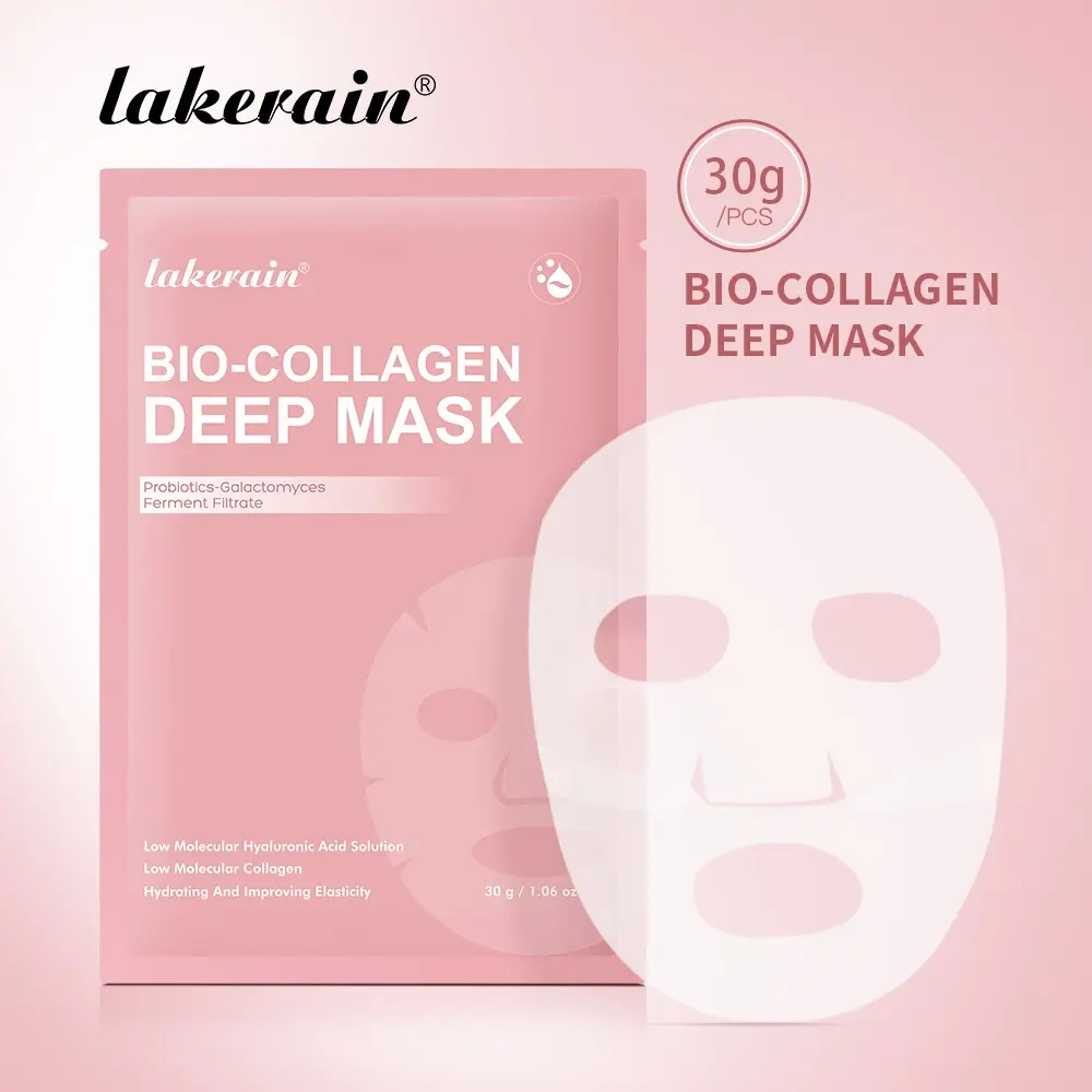Bio-Collagen Hydrogel Hydrating Mask, 4 Pcs Overnight Sleeping Mask, Skin Care Mask for Deep Hydration & Firming, Glow, Glass Skin, Minimizes Pores, Boosts Radiance, Ideal for Dull/Tired Skin Routine
