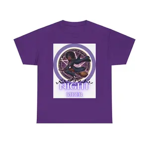 Witch Tee, Halloween Shirt, Night Rider T-Shirt, Unisex Cotton Top, Broomstick Apparel, Witchcraft Clothing, Gothic Tee