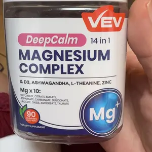 Product Review of VEV DeepCalm 14-in-1 Magnesium Complex Gummies, Blended Supplement - Ashwagandha, L-Theanine, D3 & Zinc, Daily Health Bundle, 90 Count from ❌**❌