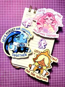 CRK| Silly Cookie Stickers | Glossy Vinyl | Shadow Milk Cookie | Pure Vanilla Cookie | Eternal Sugar Cookie | More coming!