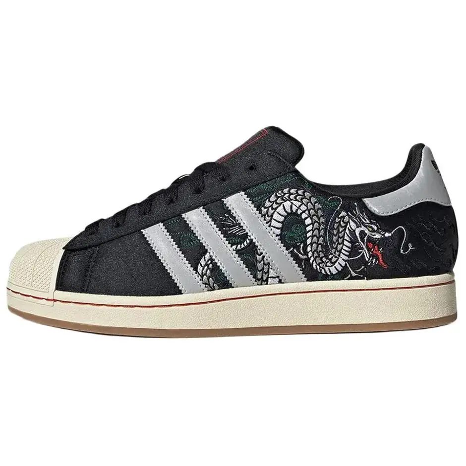 Adidas Superstar 2 Tokyo Sukajan' Comfort Low Top Skate Shoes Unisex Black JI0100