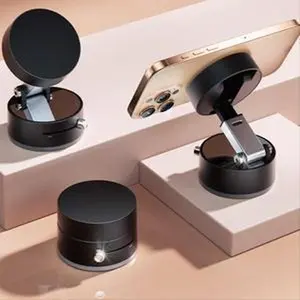 Universal vacuum suction cup magnetic phone holder desktop home travel multifunctional folding lifting lazy support stand