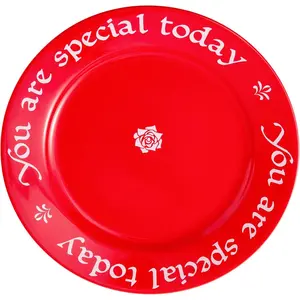 10.6-Inch Ceramic Celebration Plate for Birthdays Weddings Anniversaries Baby Showers Graduations Milestones and Memorable Occasions
