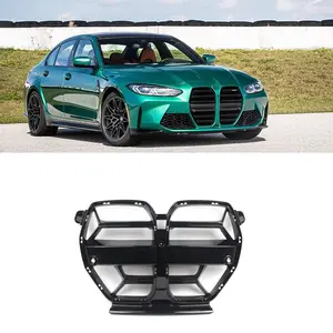 Gloss Black Front Bumper Upper Grille CS Style Grill For BMW M3 G80 M4 G82 G83 2021-2025