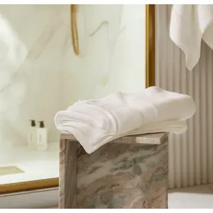 Plush Bath Towel by Boll & Branch - Luxury Bath Towels made from Certified 100% Organic Cotton, Fair Trade, GOTS Certified and tested against 1,000+ harmful substances