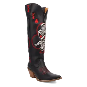 Dingo King of Clubs - Women's Leather Cowgirl Boots