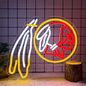 Washington Sport Team Neon Sign Light Man Cave Bar Pub Beer Gift Neon Lamp Led Neon Lights