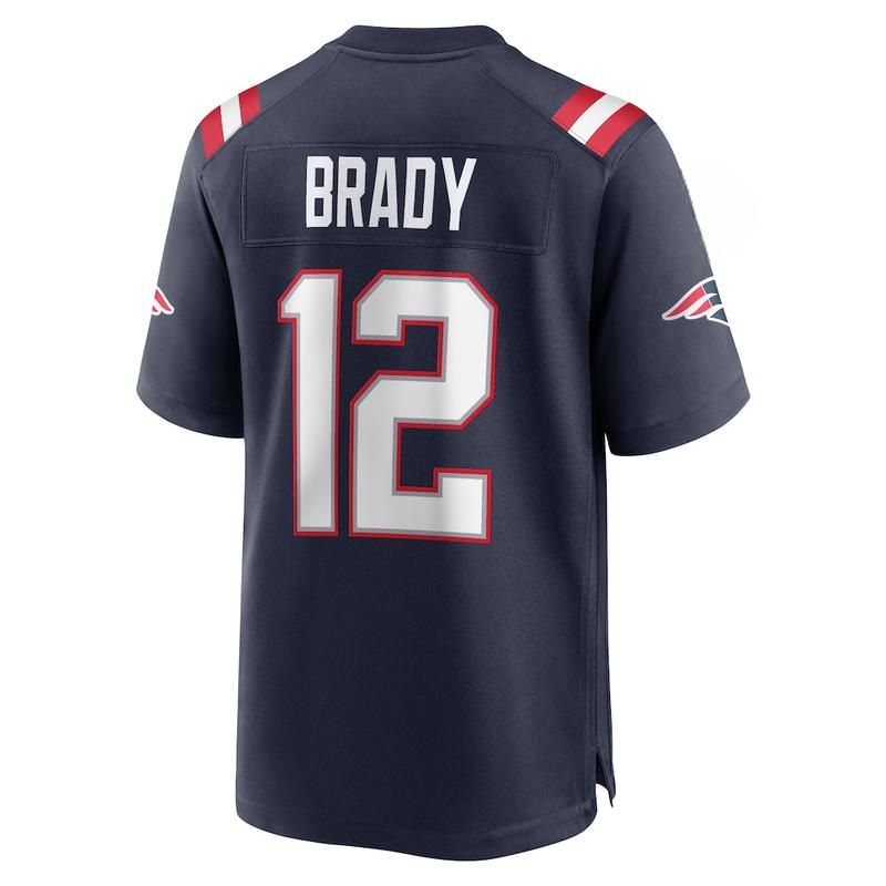 Unisex Football Playoff Brady Patriots Game Retired Player Jersey - Navy
