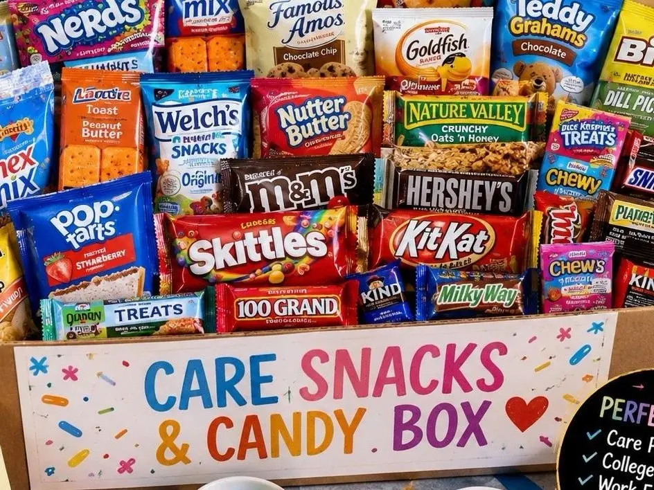 Mixed Packaged Variety Snack Box - Chocolates, Candy, Chips Mixed Packaged Variety Snack Box - Chocolates, Candy, Chips