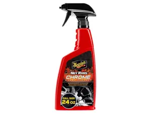 Meguiar’s Hot Rims Chrome Wheel Cleaner - The Perfect Car Wheel Cleaner that Quickly Removes Brake Dust, Effective and Safe for Chrome Wheels | 24 Oz