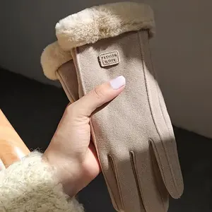 Thickened Warm Winter Unisex Touchscreen Gloves for Outdoor Skiing and Cycling