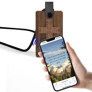 Bible Necklace Necklace with NFC Cross Necklace Cross Pendant Bible Verse Necklace Displays Daily Bible Verse for Spiritual Encouragement