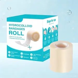 Medical-Grade Hydrocolloid Bandage Roll-Cut-to-Size, Extra Large hydrocolloid Patch Bandages with Self-Adhesive, Ultra Absorbent, Flexible  for Blisters ,Wound Care, Acne, Pimple Care and First Aid Kits