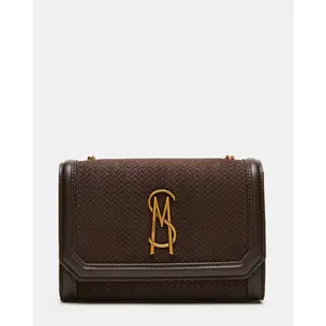 Steve Madden LARISA WOVEN BAG CHOCOLATE