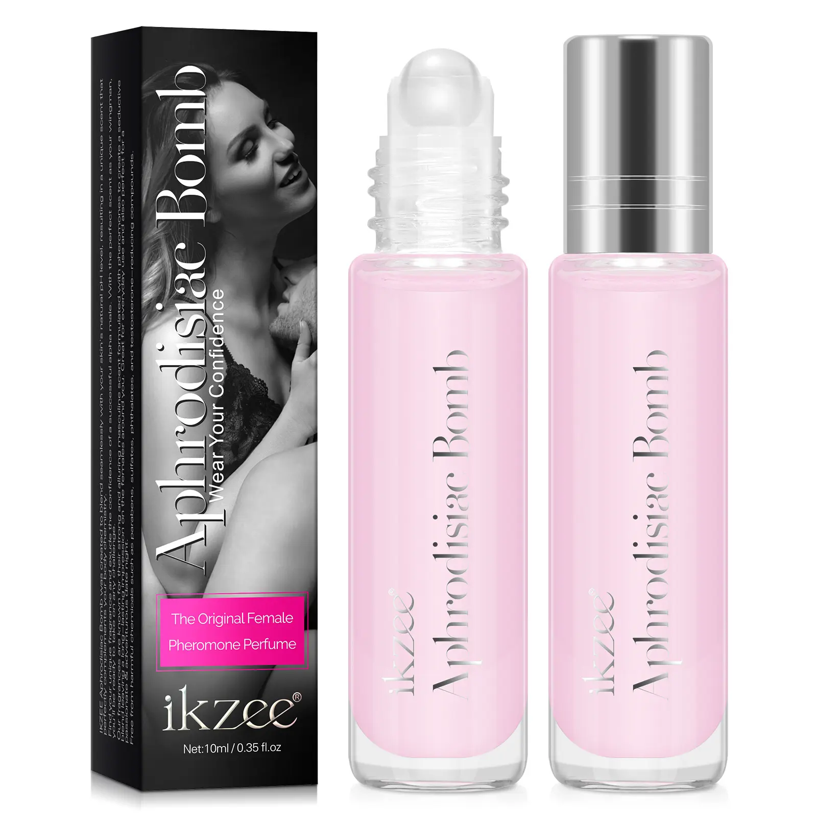 Ikzee Women's Perfume, 10ML, Elegant Scent, Travel Portable Scent, Long-Lasting Freshness, Attractive Fragrance, Ideal for Dates, Parties, Clubs, Floral Oriental Fragrance, Floral Scented Perfume