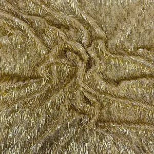 French Fringe Stretch Sequins Couture Fabric - Sold By The Yard