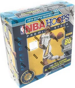 2019-20 Panini NBA Hoops Premium Stock Basketball MEGA box (80 cards/box)