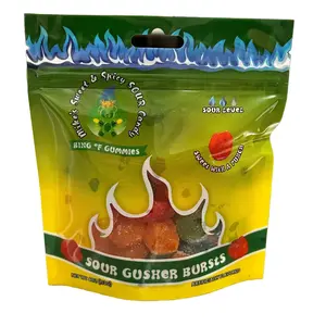SOUR GUSHER BURSTS GUMMY CANDY SNACK SOUR FLAVOR BONBON