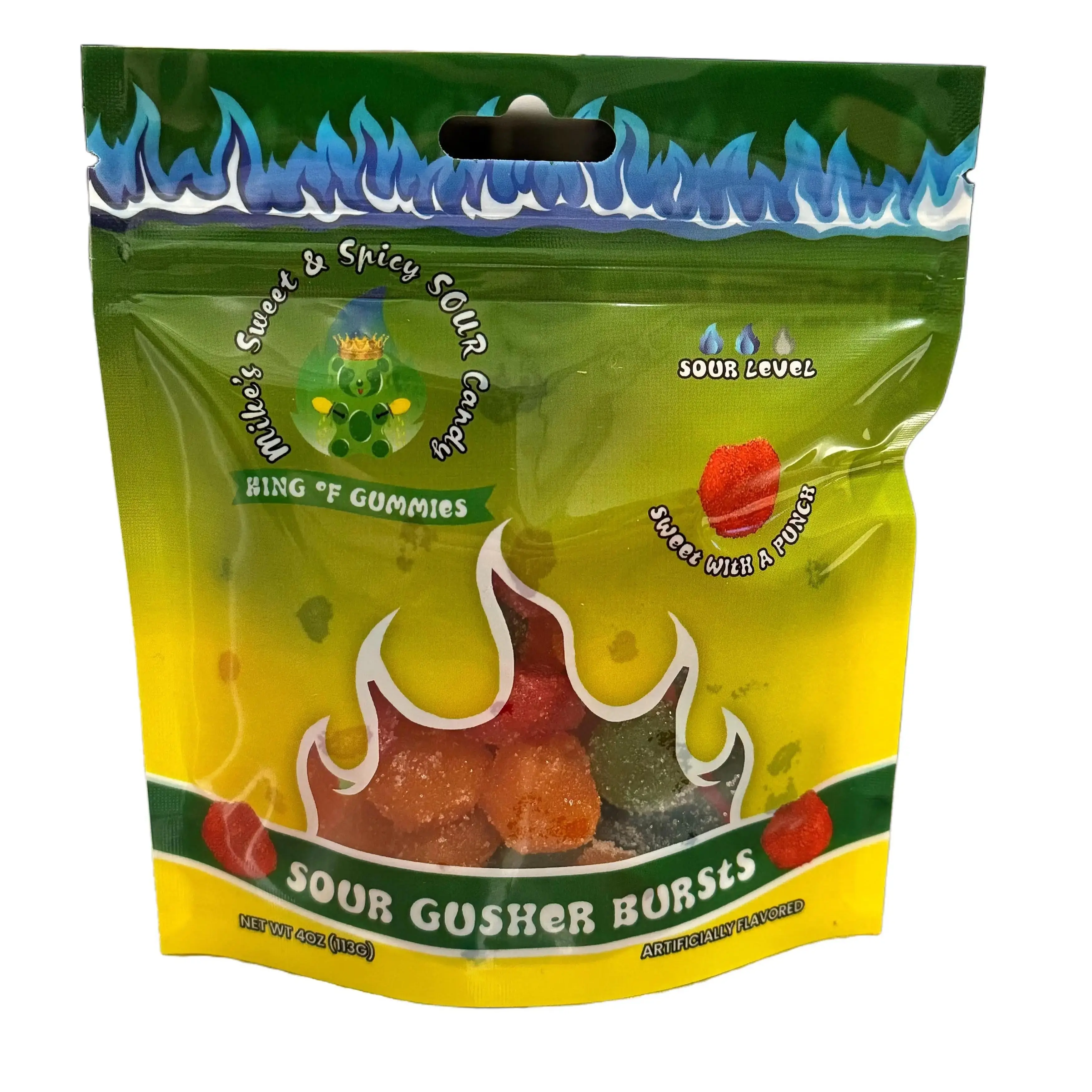 SOUR GUSHER BURSTS GUMMY CANDY SNACK SOUR FLAVOR BONBON