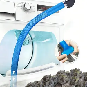 Dryer Vent Cleaner kit Dryer Lint Vacuum Attachment with Stretch Universal Connector, Dryer Vent Cleaning Tool Vacuum Hose Lint Remover, Blue