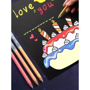 Multicolor Highlighter Pens, Colorful Fluorescent Metal Colors, Fine Tip Needle Point, Ideal for Handwriting, Drawing, Note-Taking