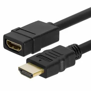 4xem  10 ft. HDMI 4K-2K Male & Female Extension Cable, Black