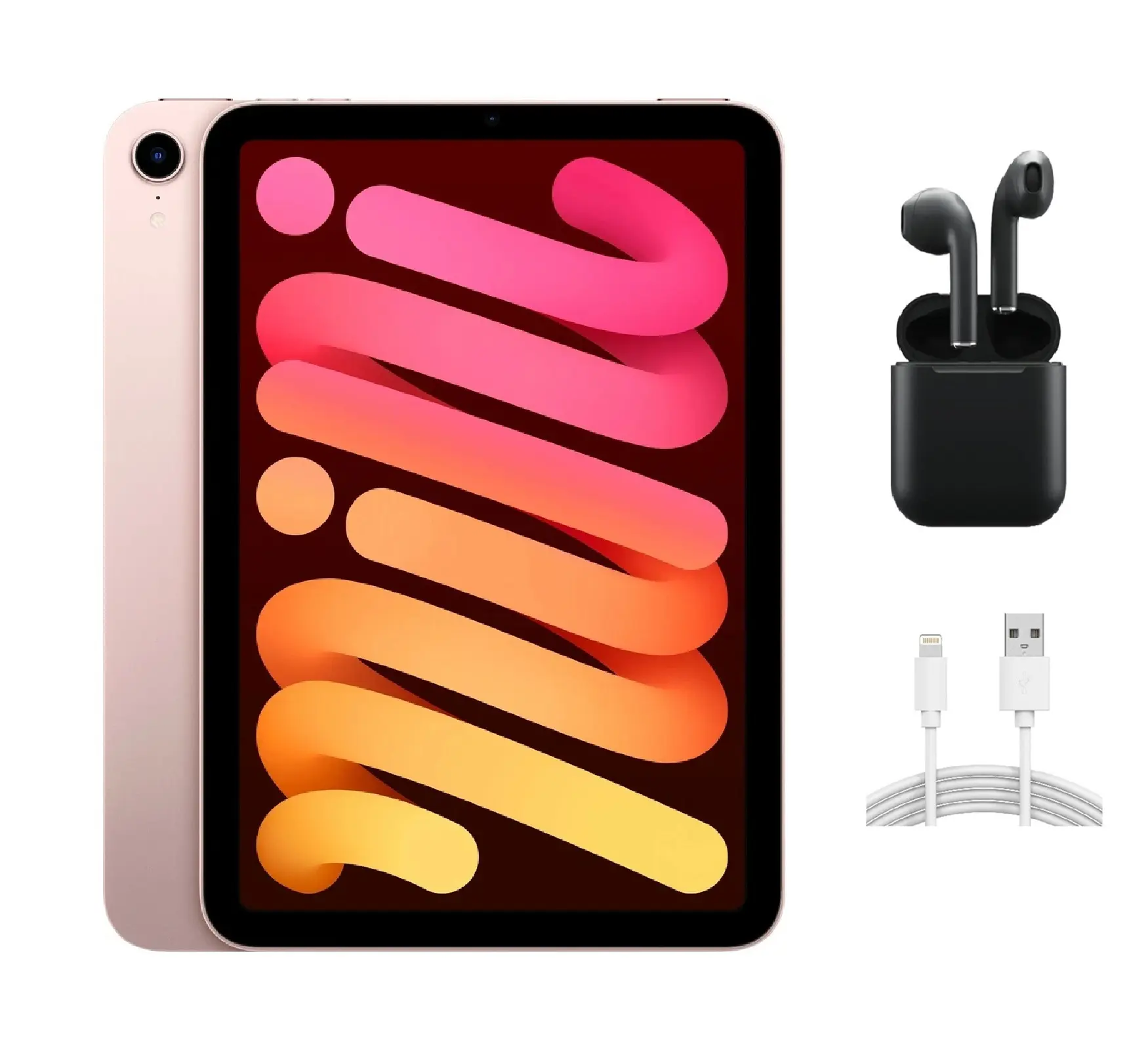 Refurbished Apple iPad Mini 6 A2567 (WiFi) Acceptable Condition with Wireless Earbuds & 1 Year Warranty