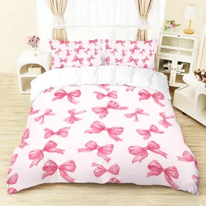3-Piece Butterfly Print Bedding Set, 1 Duvet Cover + 2 Pillowcases, Soft Breathable, Ideal for Bedroom Hotel Dorm