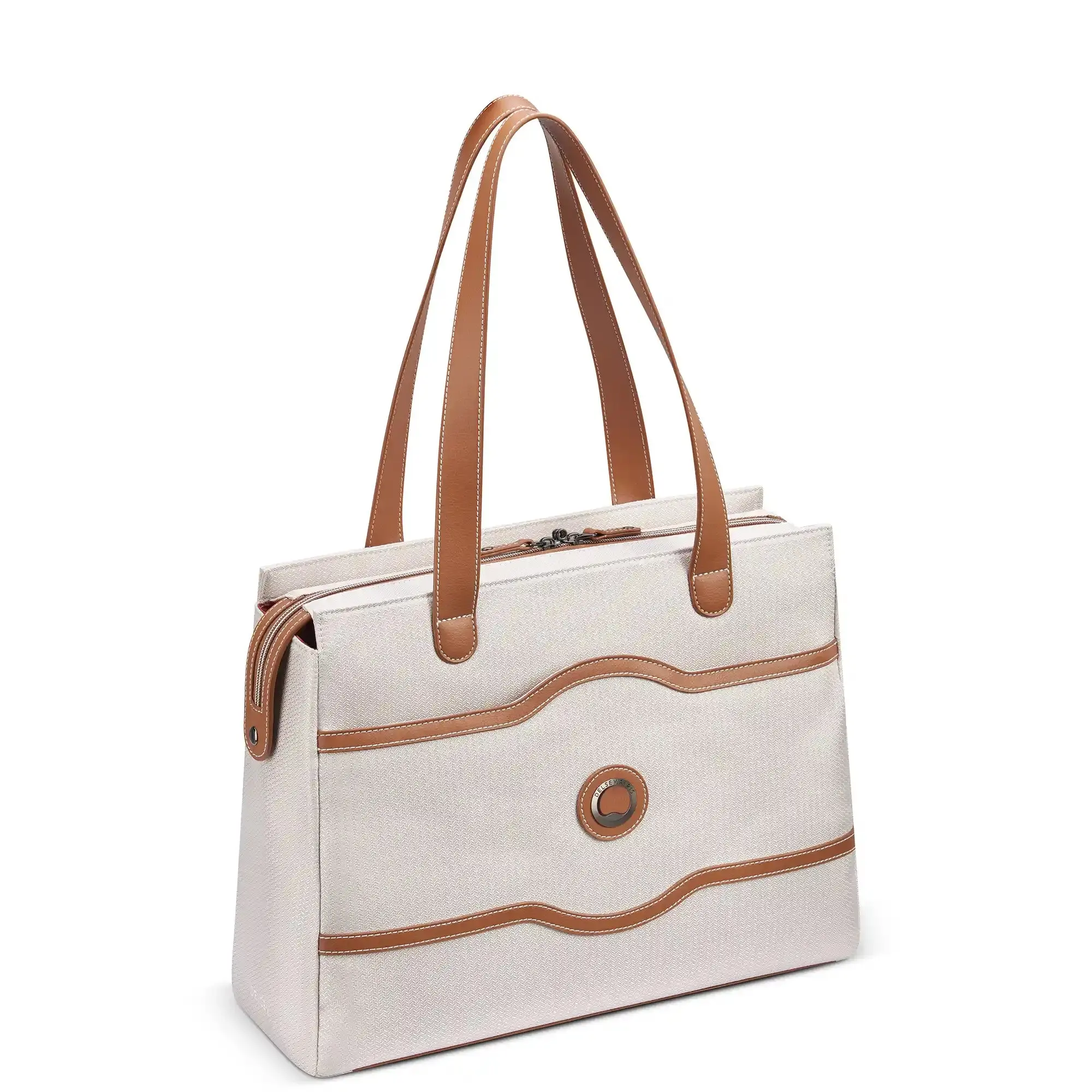 Delsey Paris Chatelet Air 2.0 Women's Shoulder Bag - Casual Commuter Bag Leather Crossbody Bags