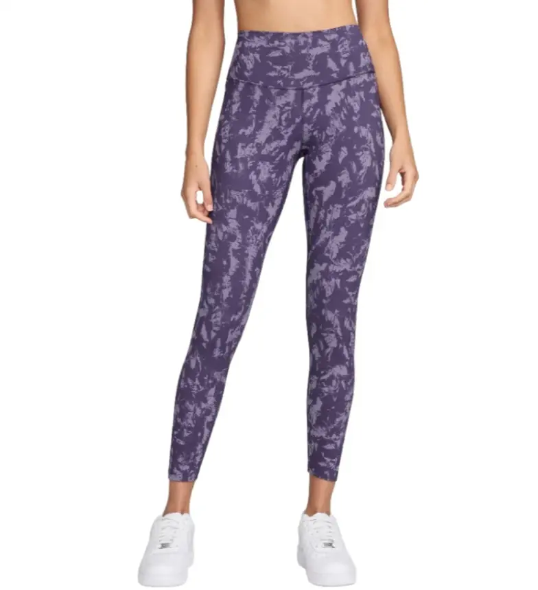 Nike Women' High-Waisted 7/8 Printed Leggings Purple