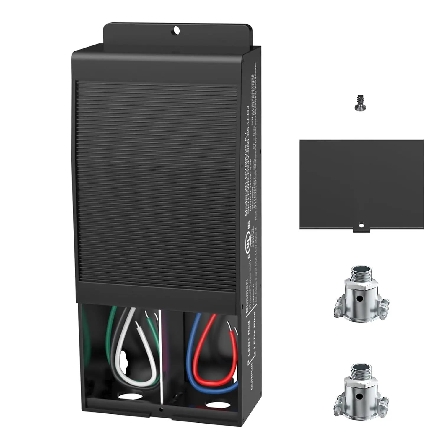 Dimmable LED Driver,60W 24V Triac Power , AC to DC LED Transformer for LED Light,Compatible with Lutron and Leviton Dimmer, IP67 and UL Listed,Class 2,Class P
