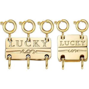 Necklace Layering Clasp Womens Jewelry Separators 18K Gold and Silver Magnetic Multiple Necklace Clasp for Women Layered Look