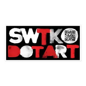SWTKO DOT ART QR Sticker